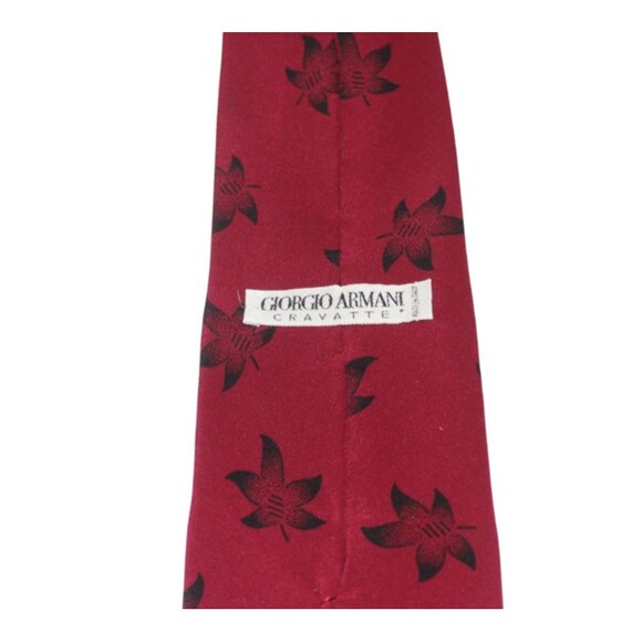 Vintage Giorgio Armani Cravatte Men's Necktie Silk Made in Italy 56.5" X 3.5" - Picture 4 of 5